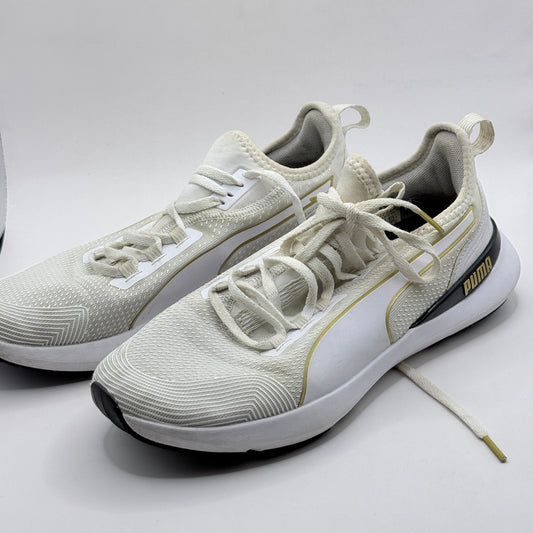 Women’s Puma Softride White & Gold Training Shoes - Size 40 / 9.5
