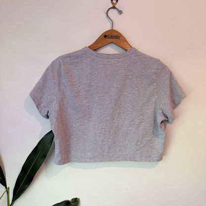 Cotton On Micro Crop Tee – Grey – Size XXL