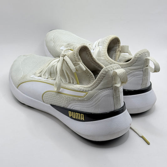 Women’s Puma Softride White & Gold Training Shoes - Size 40 / 9.5