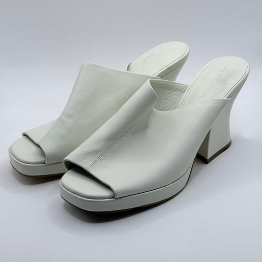 Seed Heritage Sarra Platform Mule in Cream - Size 40