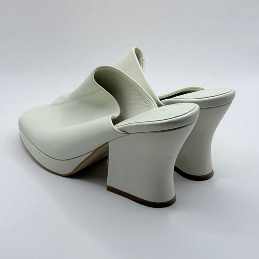 Seed Heritage Sarra Platform Mule in Cream - Size 40