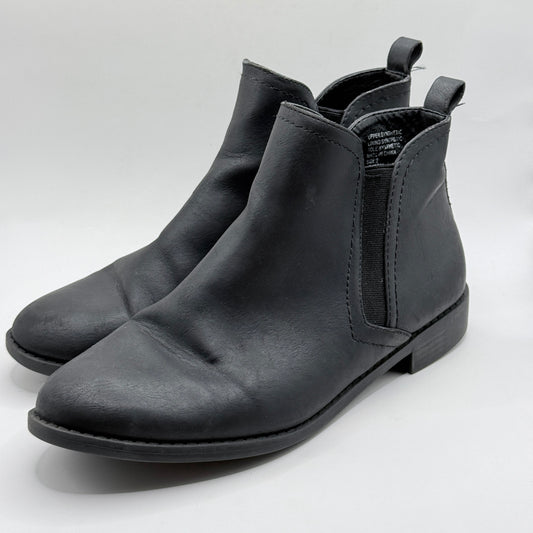 Anko Black Gusset Ankle Boots - Size 9