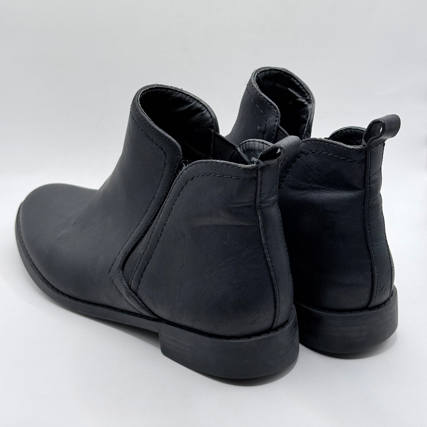 Anko Black Gusset Ankle Boots - Size 9