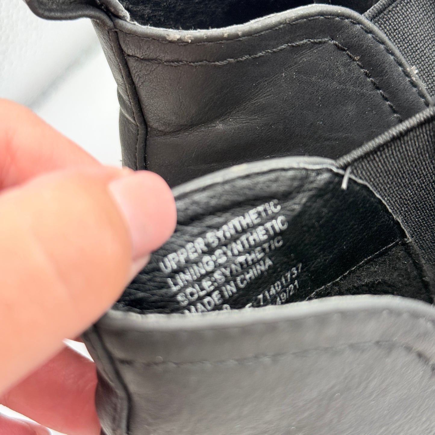 Anko Black Gusset Ankle Boots - Size 9