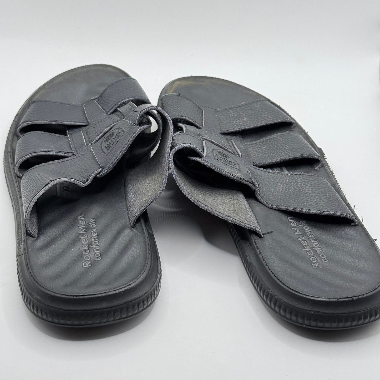 Rocket Men Comfortevole Black Sport Sandals - Size 43