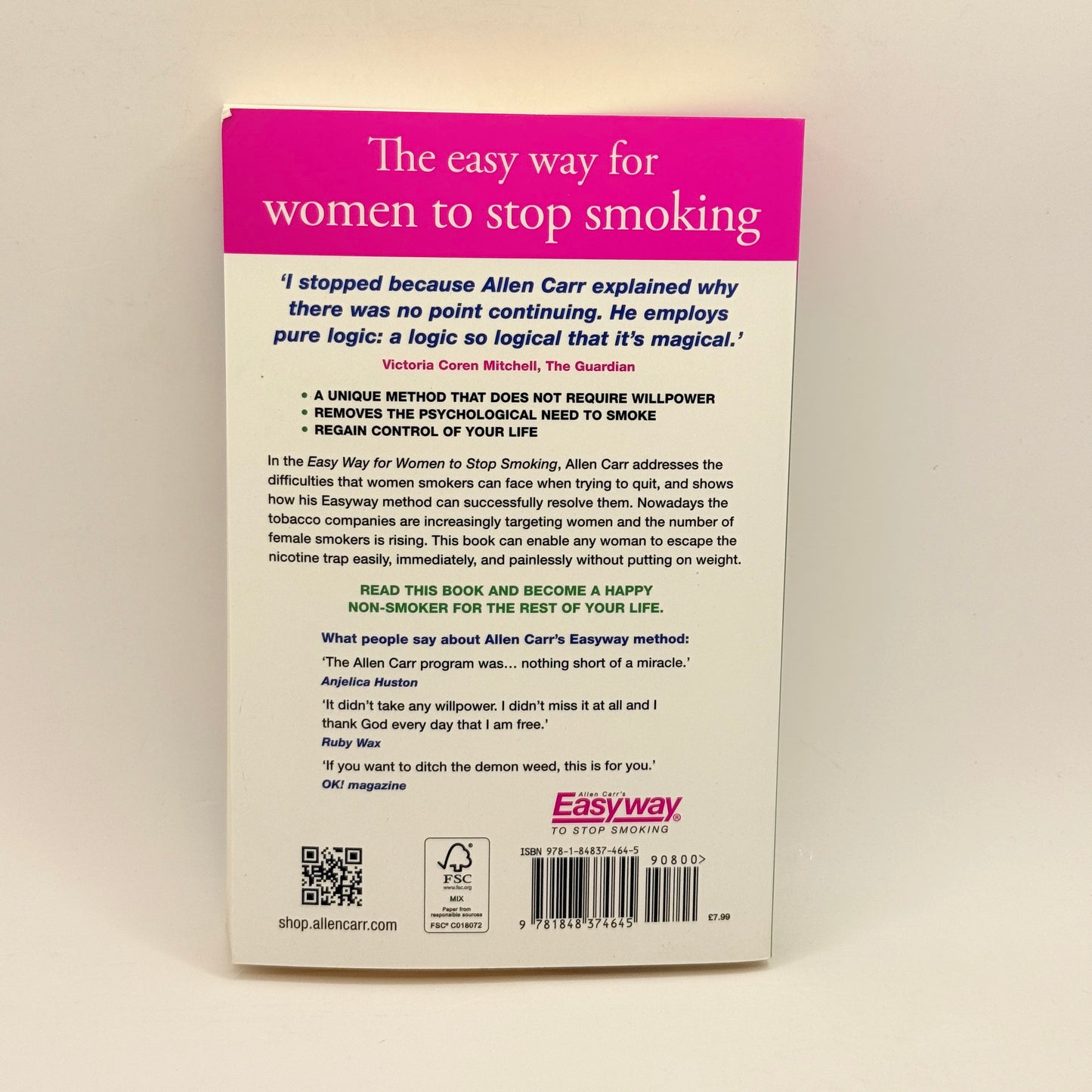 The Easy Way for Women to Stop Smoking by Allen Carr