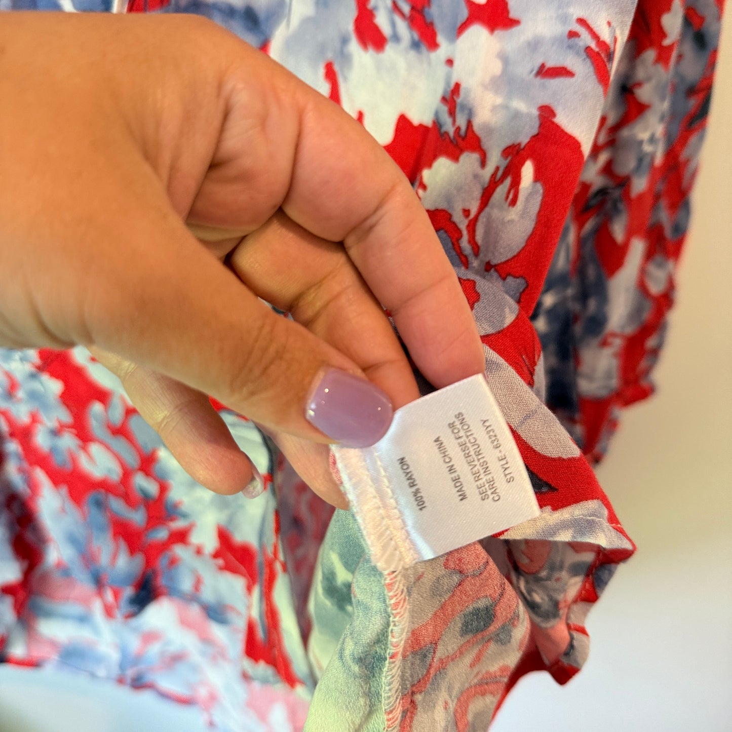 Twin Lakes Floral Blouse - Size 12