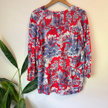 Twin Lakes Floral Blouse - Size 12