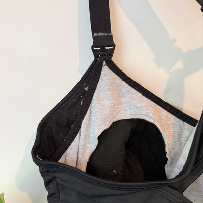 Cadenshae Nursing Sports Bra Black - Size L