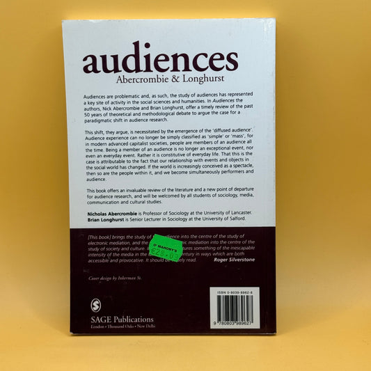 Audiences by Nicholas Abercrombie & Brian Longhurst