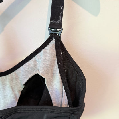 Cadenshae Nursing Sports Bra Black - Size L