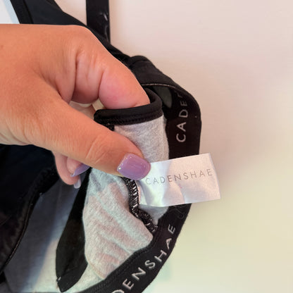 Cadenshae Nursing Sports Bra Black - Size L