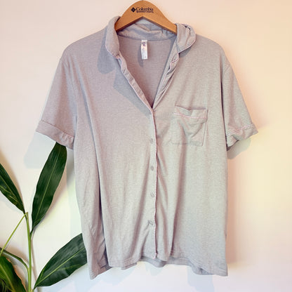 Ed.it.ed Button Up Pyjama Top Grey - Size 16