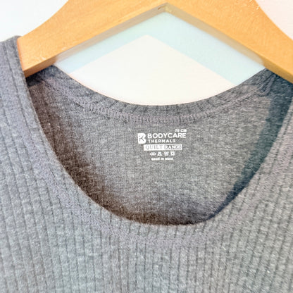 Bodycare Thermals Ribbed Long Sleeve Top – Grey - 36cm U/Arm
