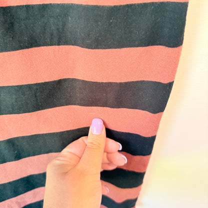 Cotton On Womens Striped Tube Skirt Rust Black - Size M