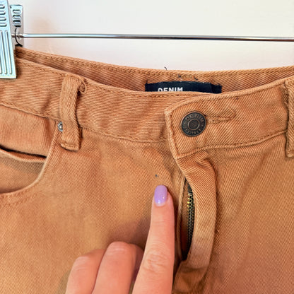 Glassons Womens Denim Skirt Tan - Size 8