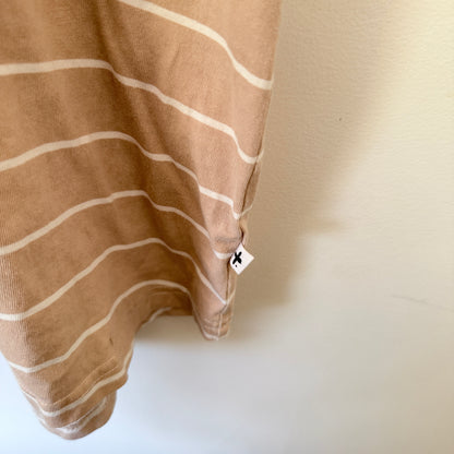 Federation Beige White Striped T-Shirt