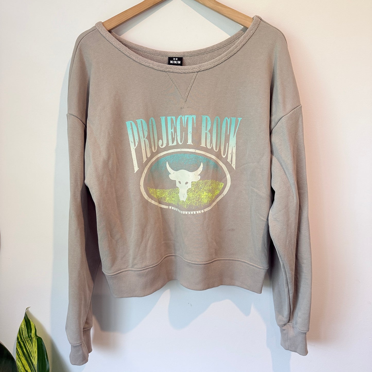 Under Armour Project Rock Cotton Sweatshirt - Size M