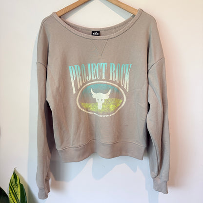 Under Armour Project Rock Cotton Sweatshirt - Size M
