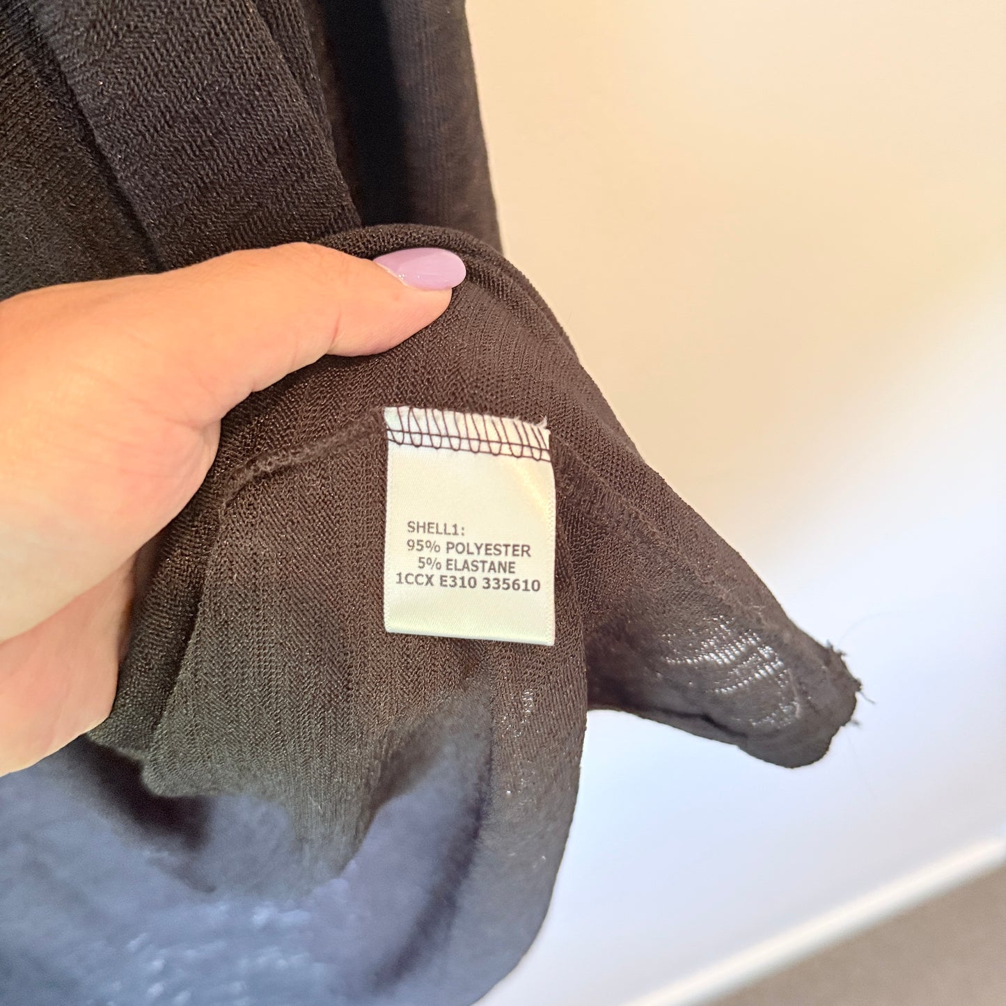 Mirrou Open Front Longline Cardigan Black - Size L