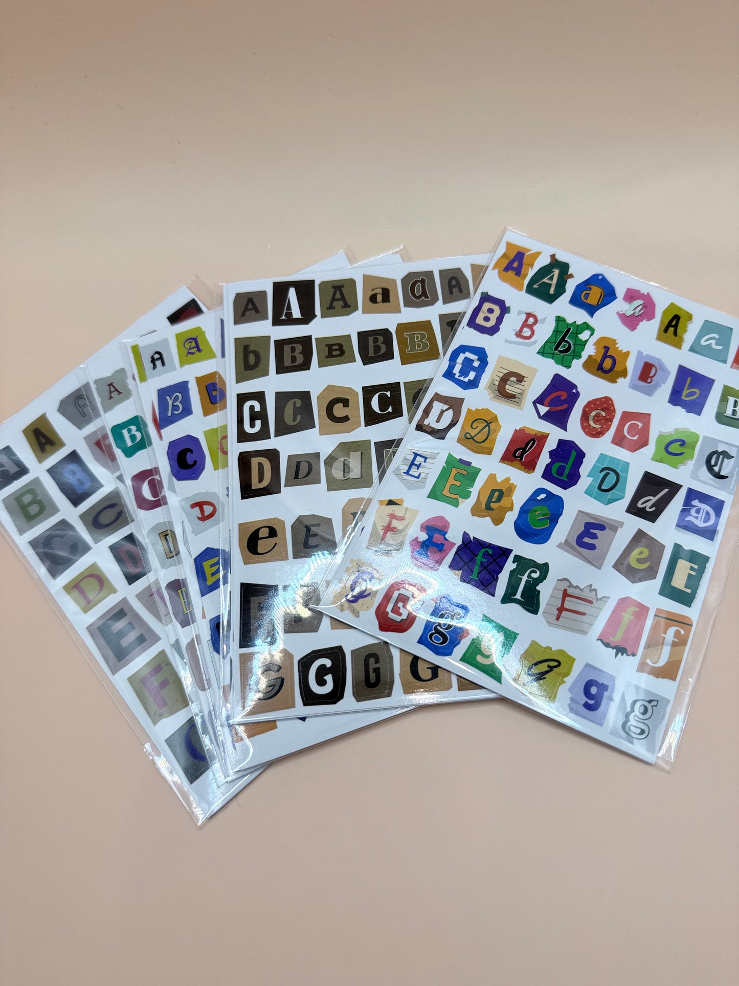 1000+ Alphabet Stickers 20 Sheets Craft Letter Sticker Set