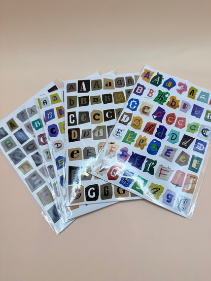 1000+ Alphabet Stickers 20 Sheets Craft Letter Sticker Set