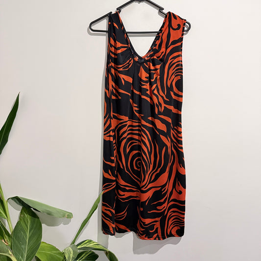 Mix Max Size XL Sleeveless V-Neck Casual Dress