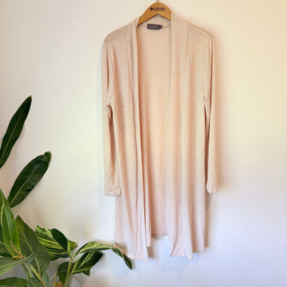 Mirrou Open Front Longline Cardigan - Size L