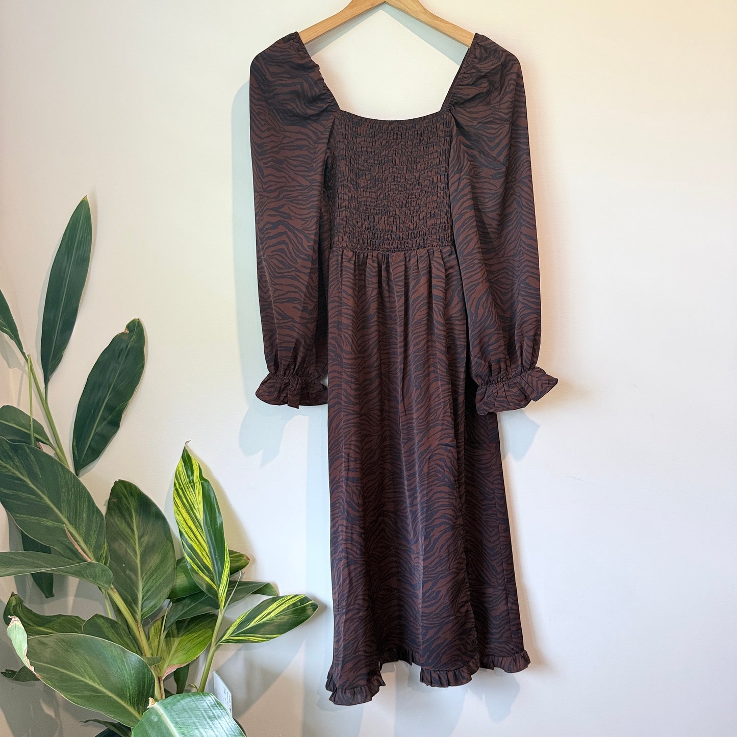 Little Mistress Size 10 Zebra Print Dress