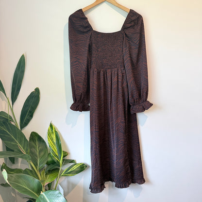 Little Mistress Size 10 Zebra Print Dress