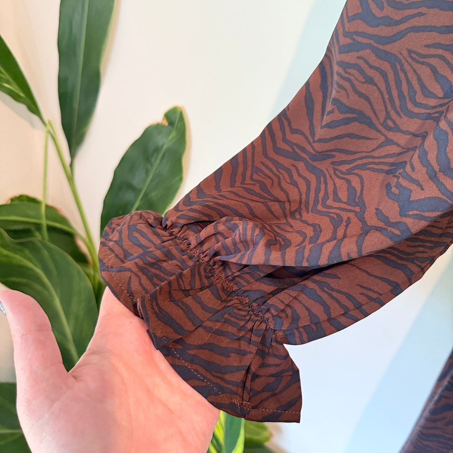 Little Mistress Size 10 Zebra Print Dress