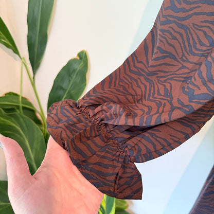 Little Mistress Size 10 Zebra Print Dress