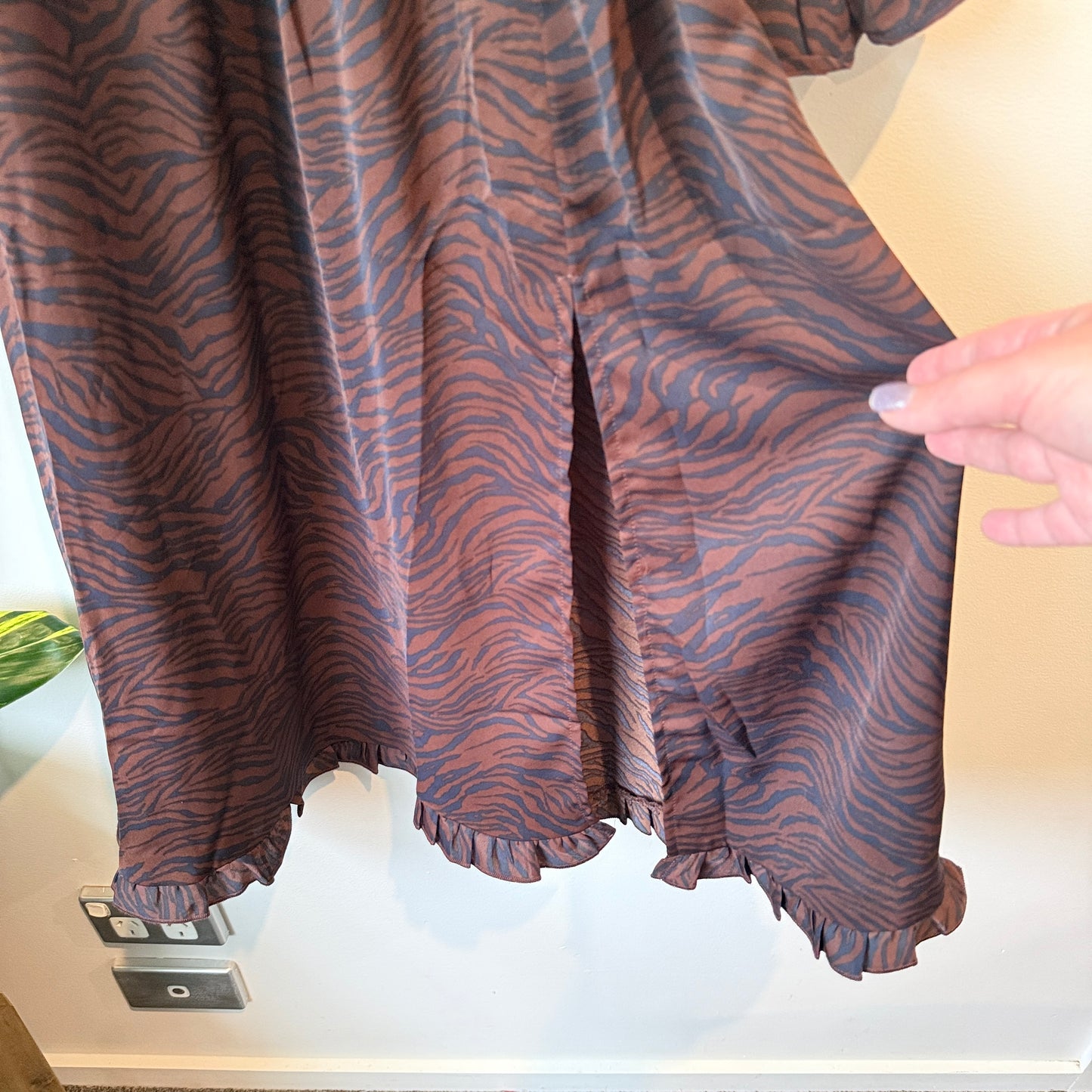 Little Mistress Size 10 Zebra Print Dress