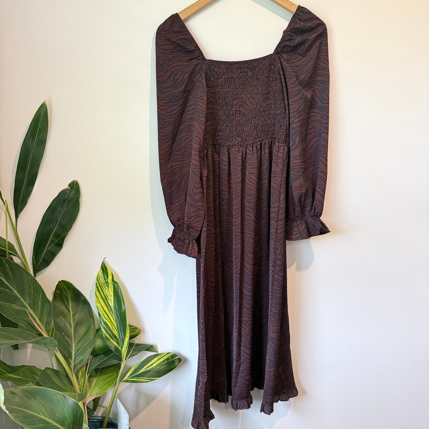 Little Mistress Size 10 Zebra Print Dress