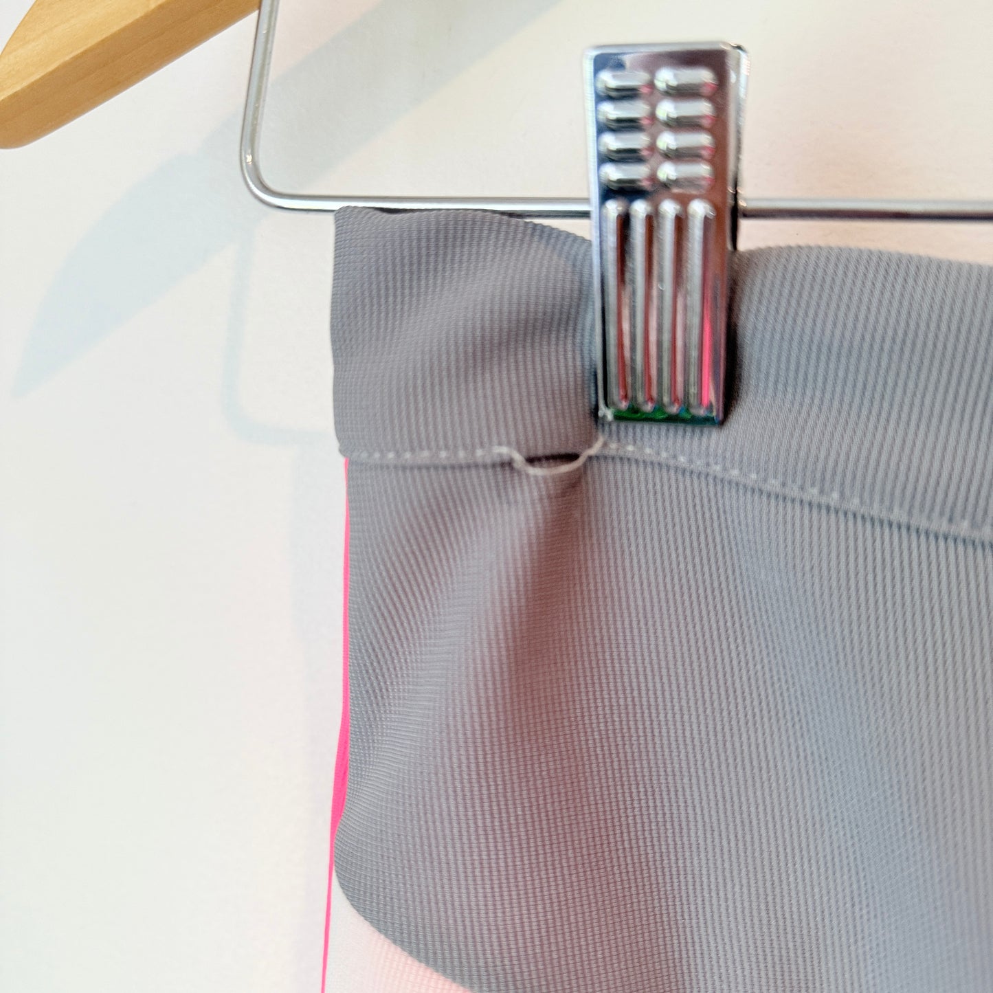 Paper Scissors Grey & Pink Color Block Mini Skirt - Size 10