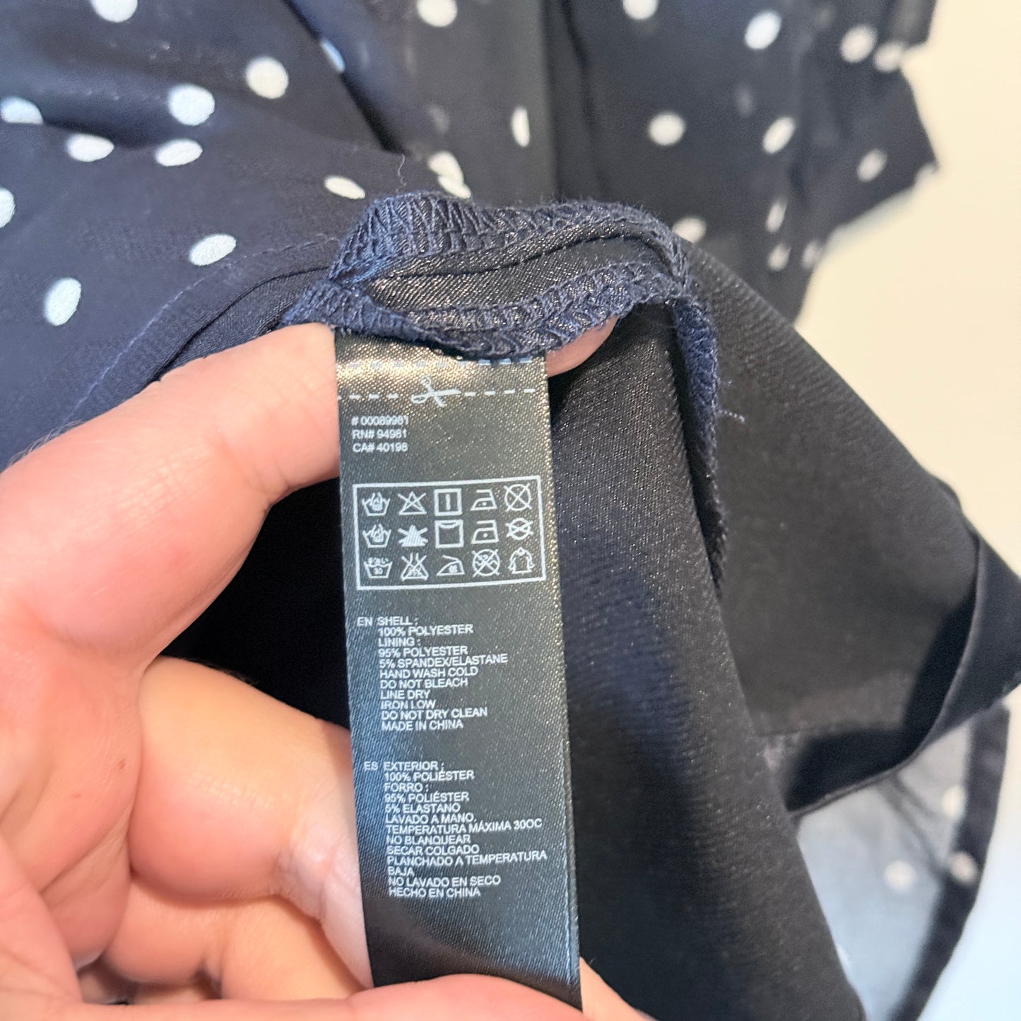 Cut Label Sheer Polka Dot Dress - 45cm U/Arm