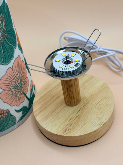 Floral USB Table Lamp