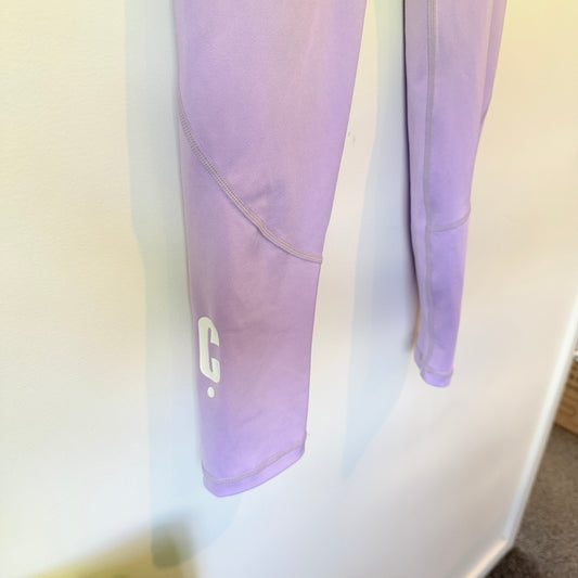 Clique Purple & Mint Green Compression Leggings - Size 10