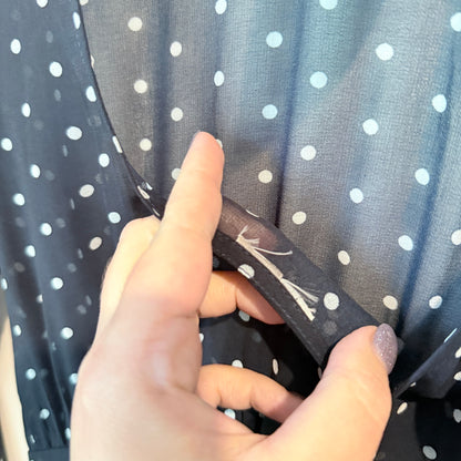 Cut Label Sheer Polka Dot Dress - 45cm U/Arm