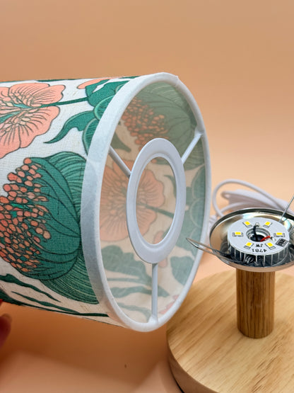 Floral USB Table Lamp