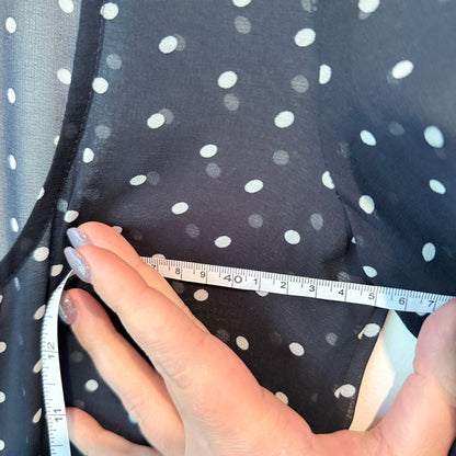 Cut Label Sheer Polka Dot Dress - 45cm U/Arm