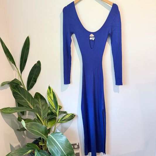 Dazie Size 8 Stretch Ribbed Maxi Dress