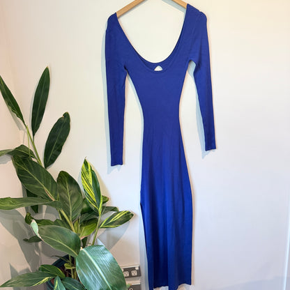Dazie Size 8 Stretch Ribbed Maxi Dress