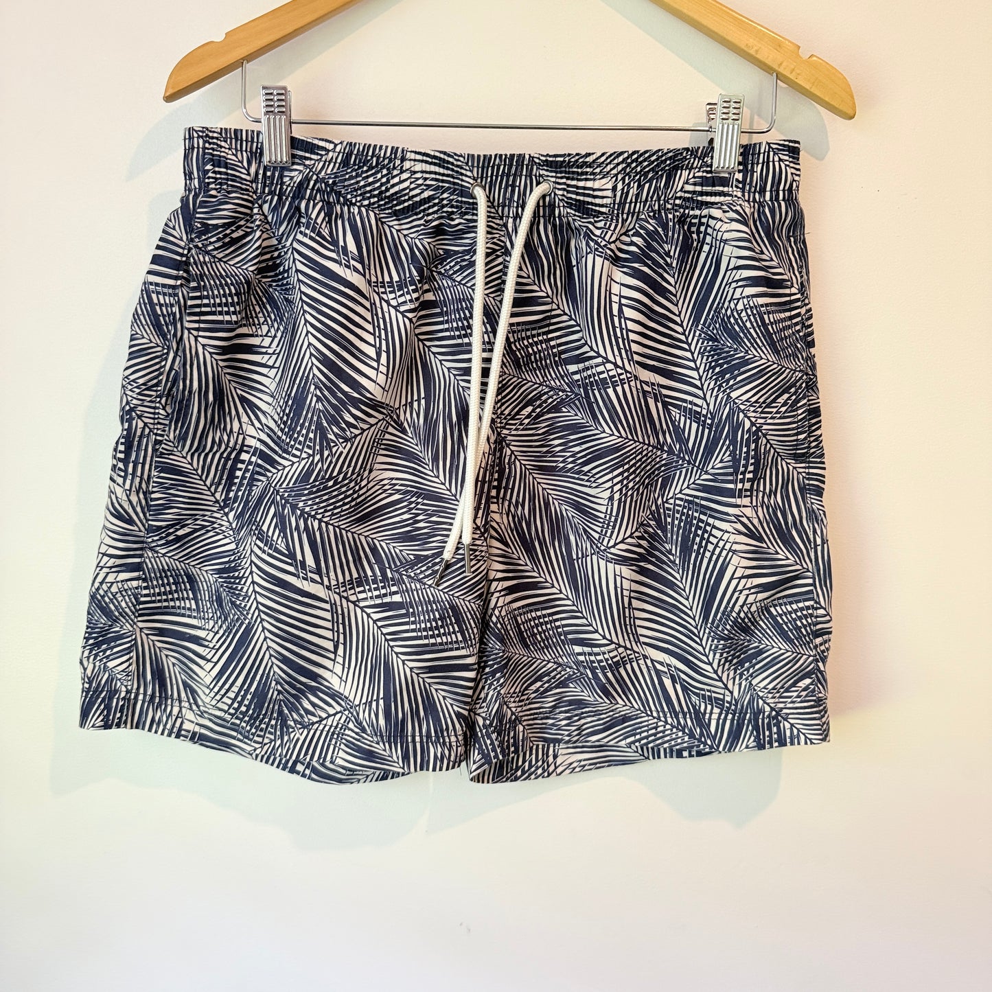 Anko Navy & White Palm Print Board Shorts - Size M