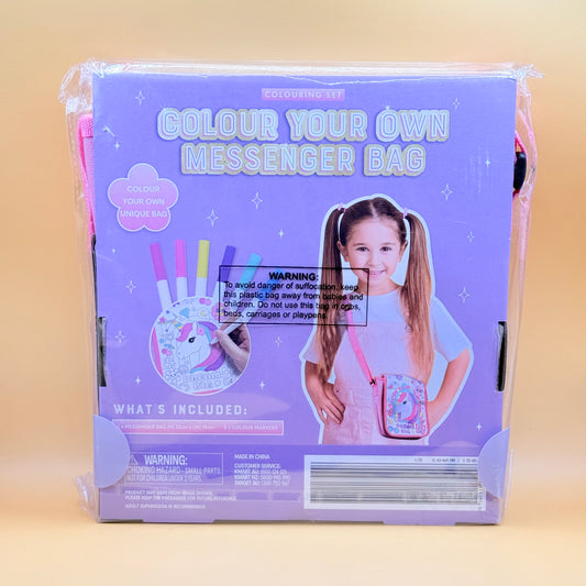 Colour Your Own Messenger Bag Unicorn Colouring Set