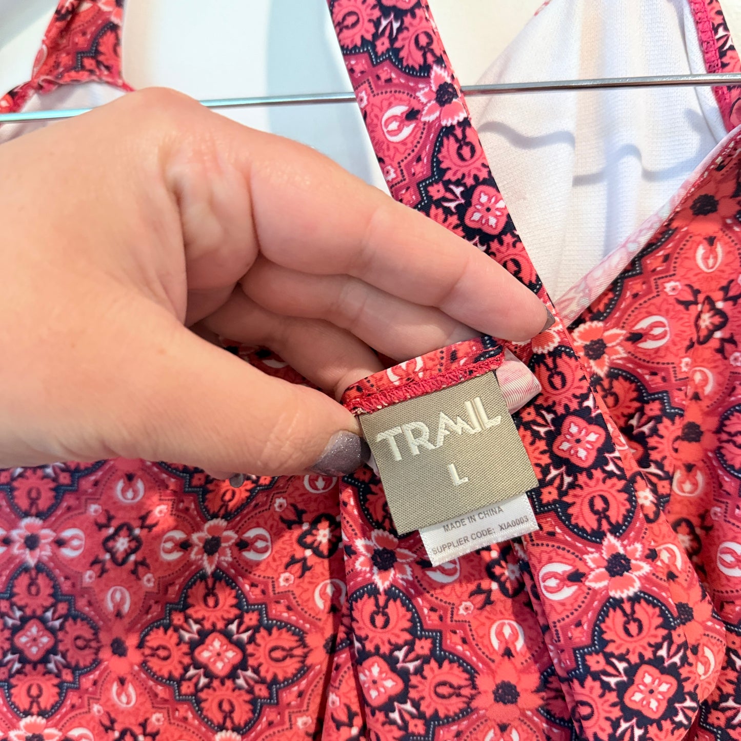 Trail Size L Patterned Swimsuit