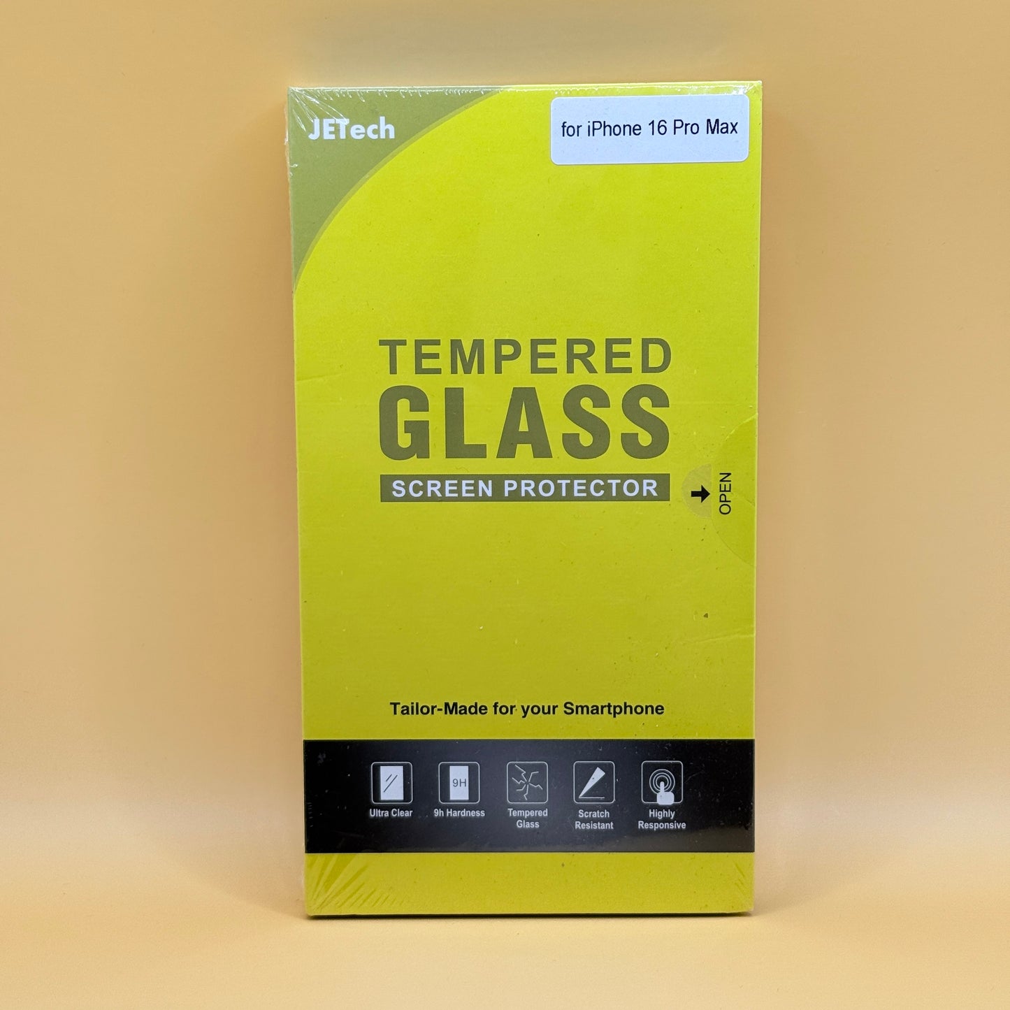 JETech Tempered Glass Screen Protector for iPhone 16 Pro Max (3 Pack)