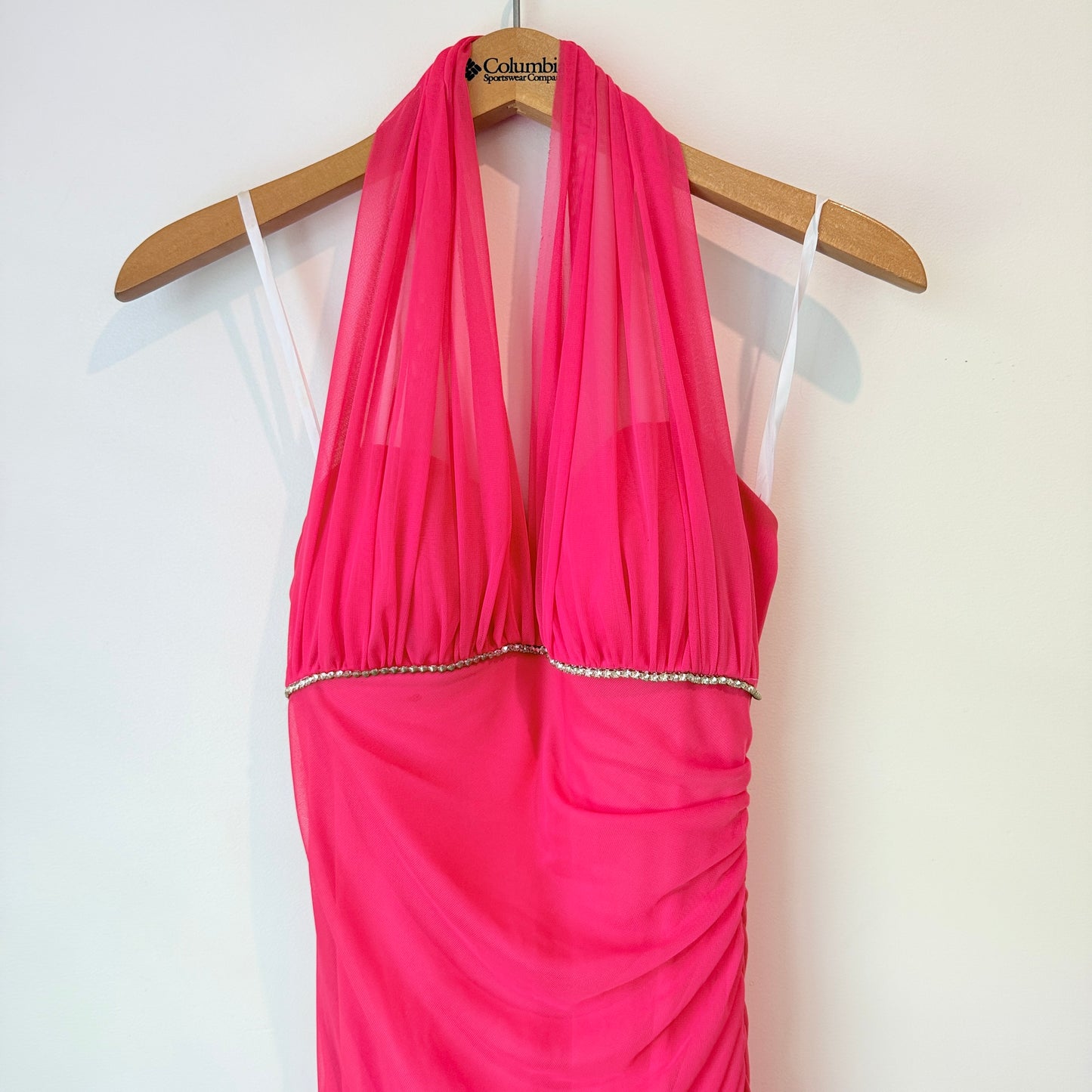 Betsy & Adam by Linda Bernell Halter Evening Gown – 39cm U/Arm