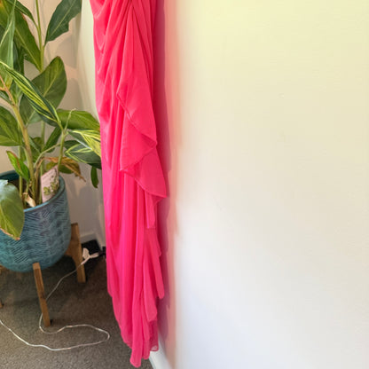 Betsy & Adam by Linda Bernell Halter Evening Gown – 39cm U/Arm