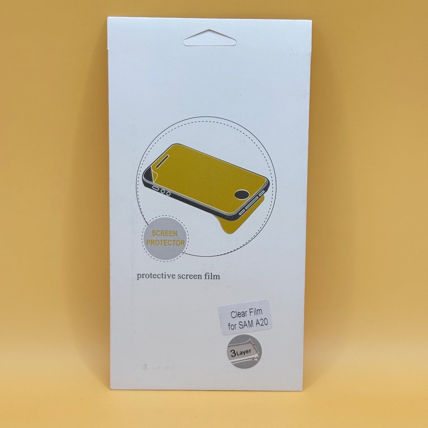 Samsung Galaxy A20 Clear Screen Protector Film (3 Layer)